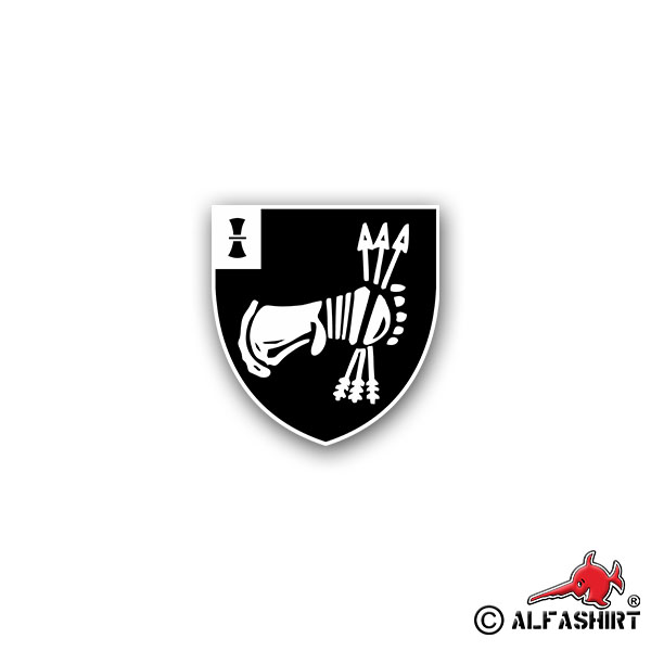 Sticker NschBtl 610 Supply Battalion BW Military 7x7cm A1831