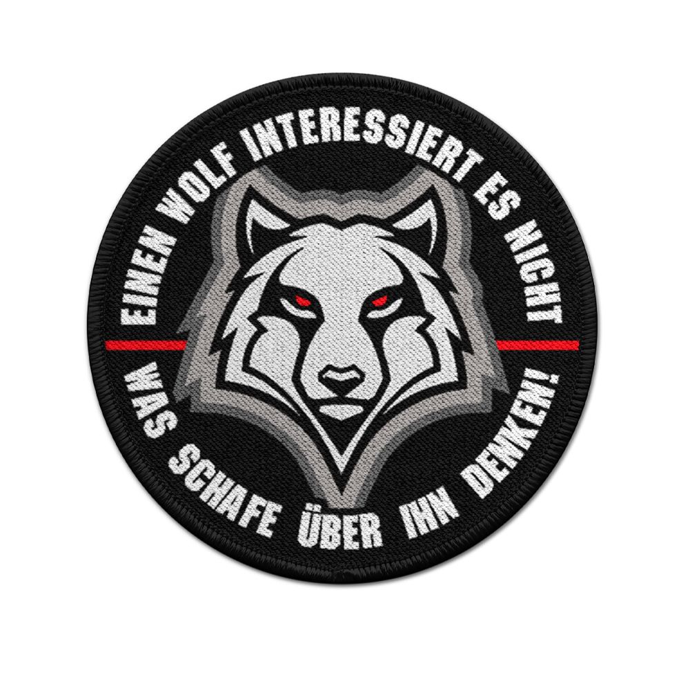 Patch Einen Wolf interessiert es nicht was Schafe über ihn denken Soldat #32064