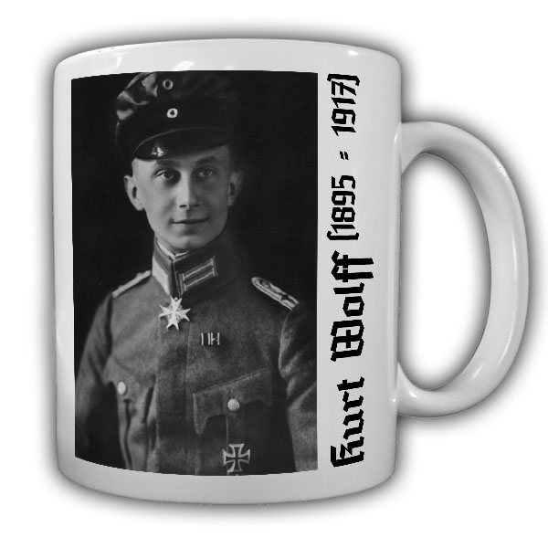 Tasse Kurt Wolff Flieger Pilot deutscher Jagdflieger Ass Pour le Mérite #22326
