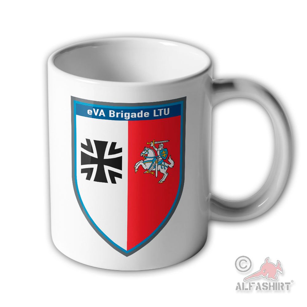 Tasse eVA Brigade Litauen Bundeswehr Wappen Abzeichen enhanced #45244