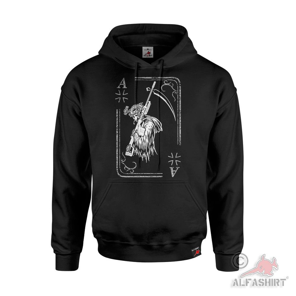 Hoodie Tactical BW Reaper Sniper cal 50 Bundeswehr Ace Card Grim Reaper #45384