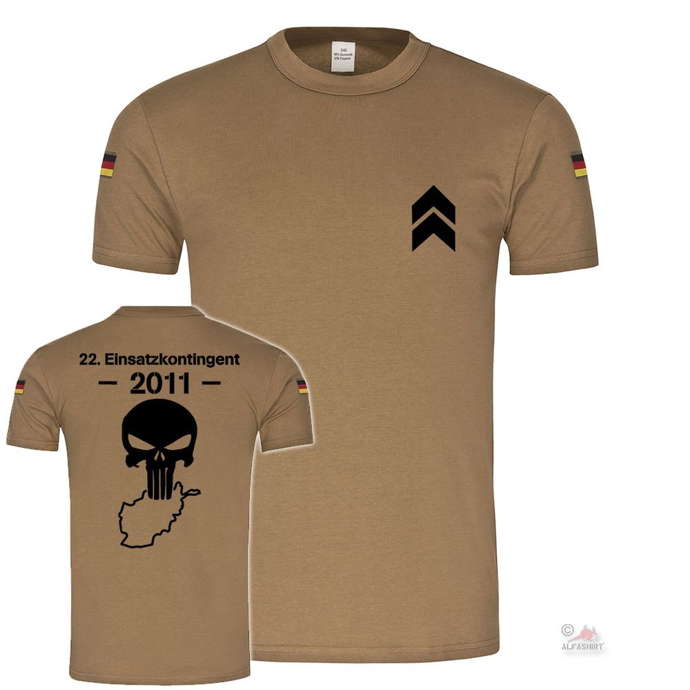 ISAF 22 Einsatzkontigent Oberfeldwebel KUNDUZ TASK FORCE BW Tropenshirt #20105