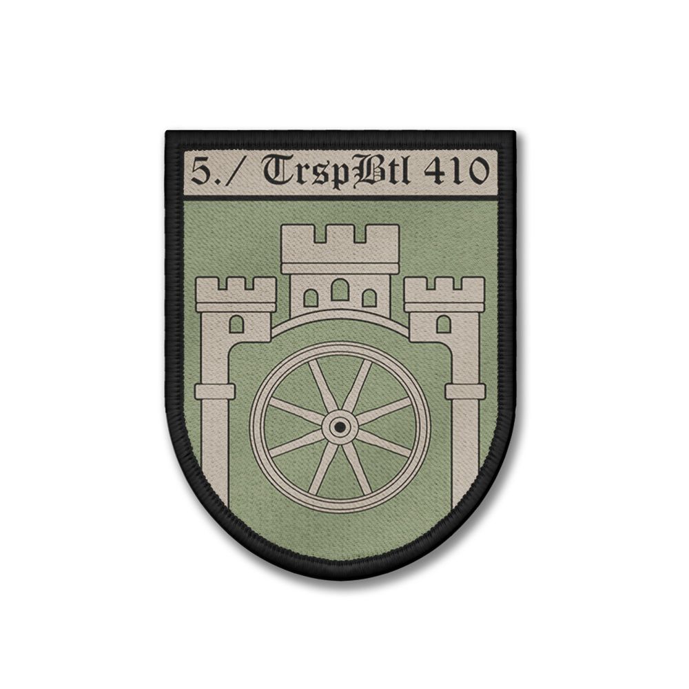 Patch 9x7 cm 5 TrspBtl 410 Transportbataillon Kompanie Bundeswehr #47756