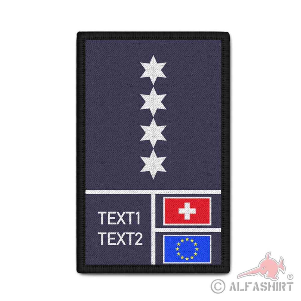 Rank Patch personalisiert Polizeihauptkommissar Polizeistern #42731