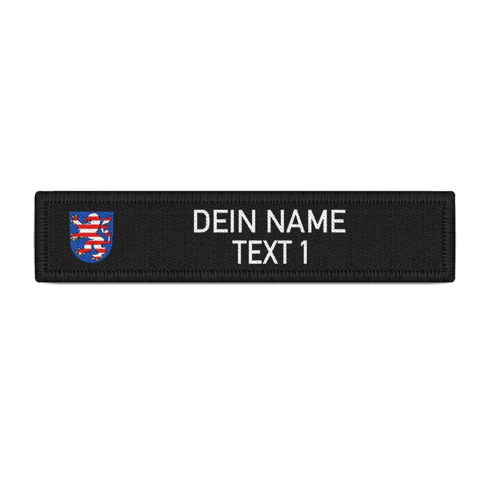 Namenspatch personalisiert Hessen Wappen Dein Text Uniform Arbeit #47149