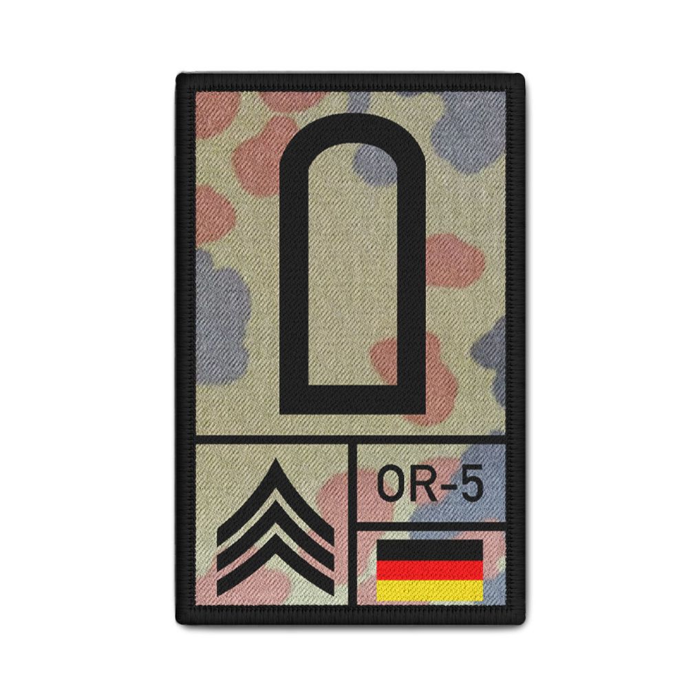 Rank Patch 9.8x6cm blood group Nato Bundeswehr rank patch tropical shirt #39132