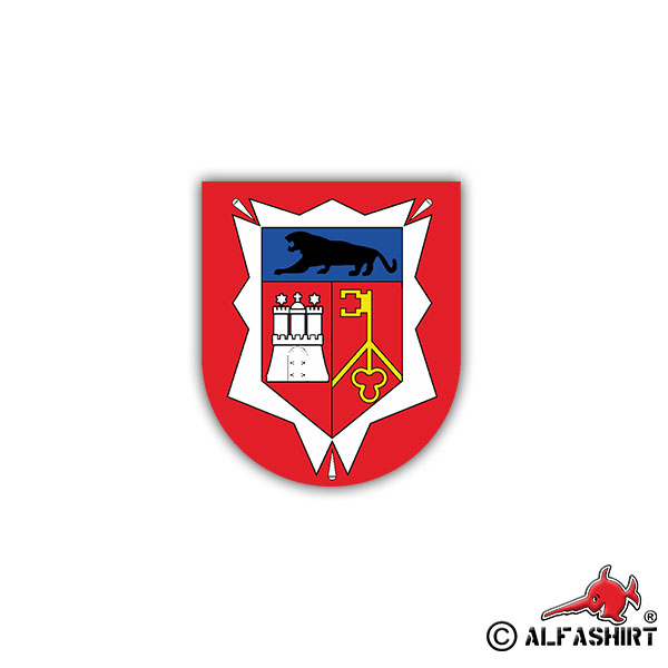 Aufkleber/Sticker PzBtl 174 Panzerbataillon Armee Heer Wappen 7x6cm A1255
