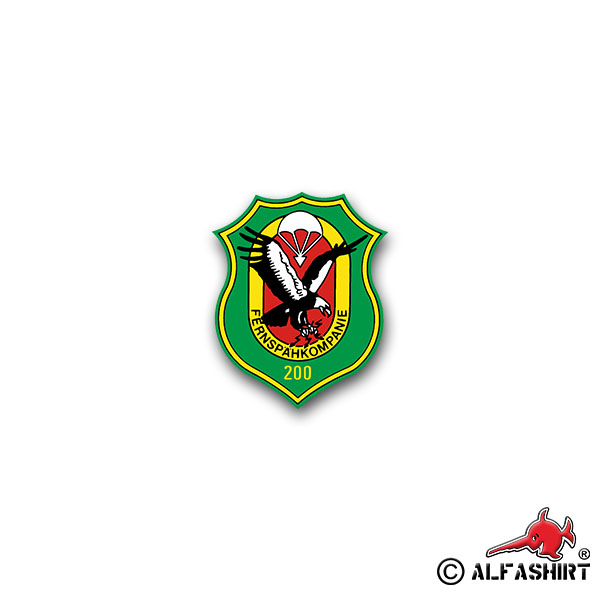 Sticker Fernspähkompanie 200 FespKp Pfullendorf Coat of Arms 6x7cm A1384