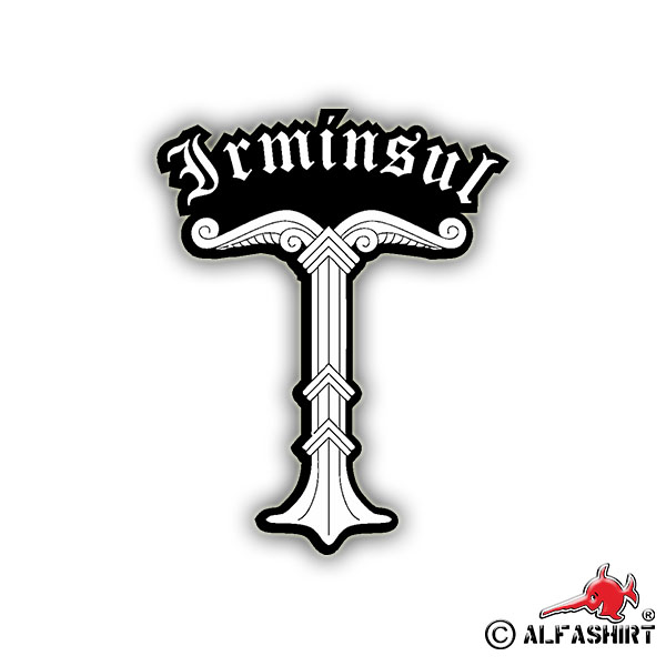 Sticker Irminsul Old Saxon Germanic Mythology Column 7x6cm A703