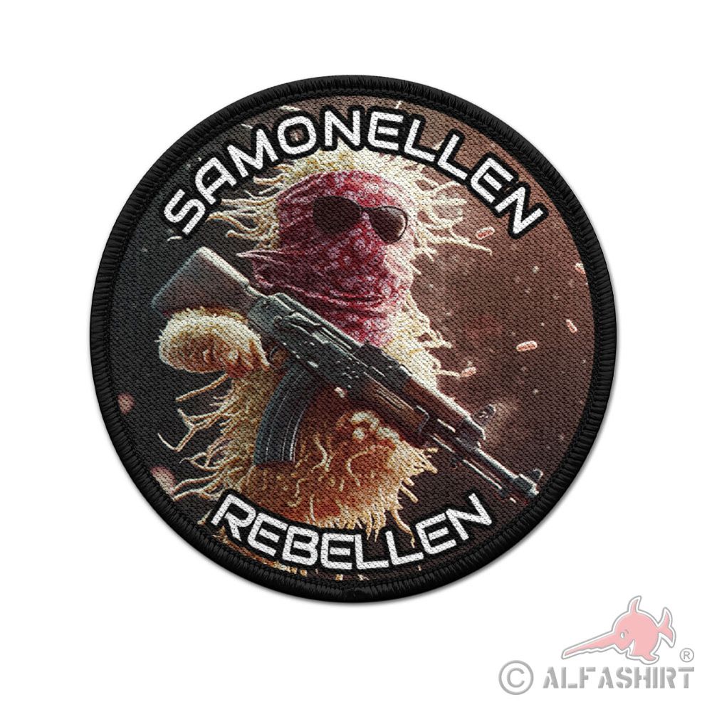 Patch Salmonella Rebels Bacteria Rebels Humor Fun PLO Cloth #45373