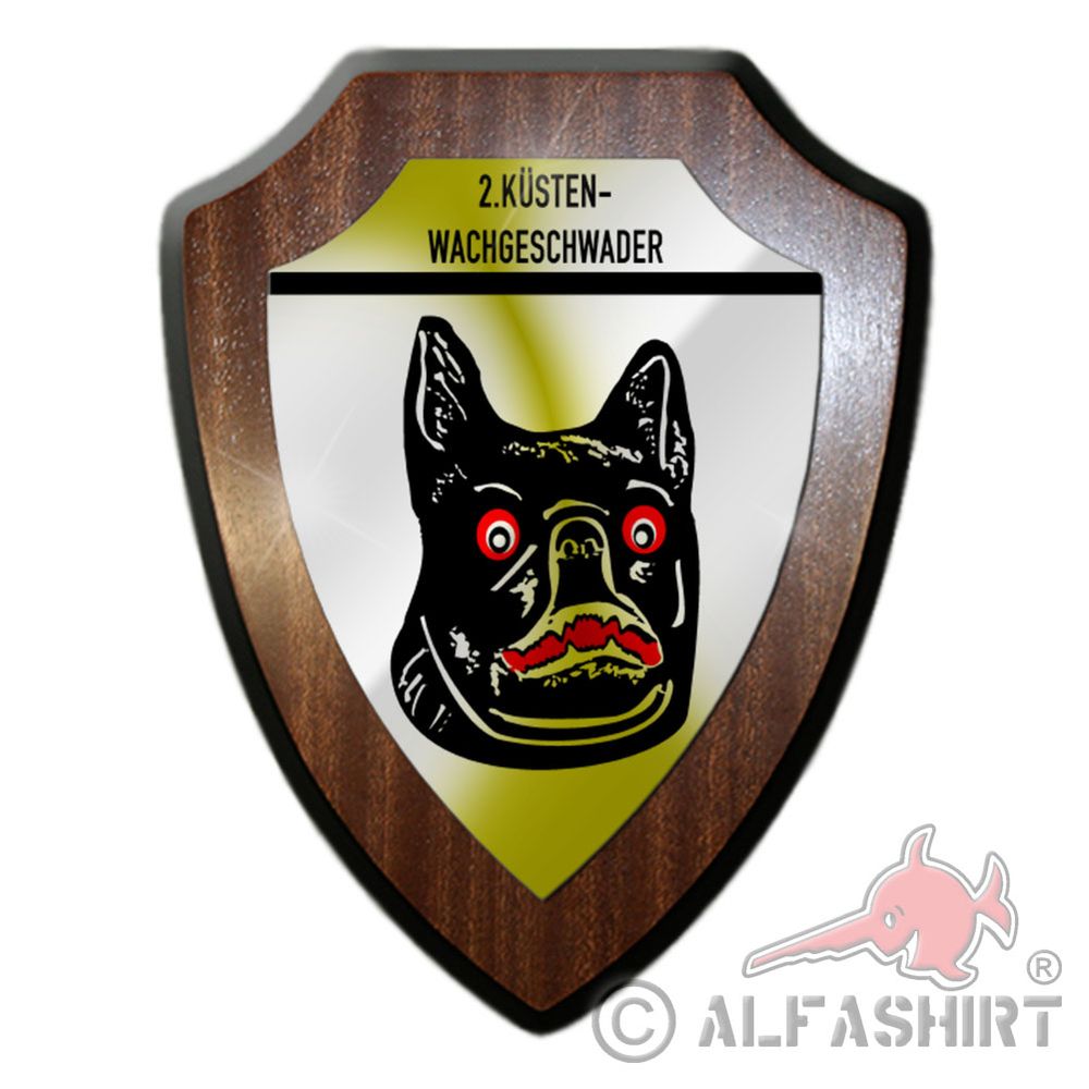 Heraldic shield 2 Coast Guard Squadron Marine Cuxhaven KWG staff Hansa Class # 31106