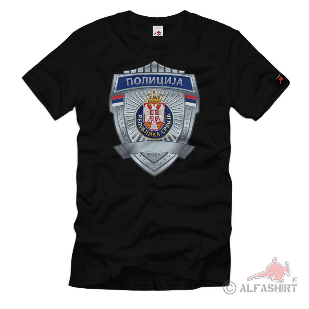 Serbien Polizei Policija Republike Srbije Abzeichen T Shirt #35176
