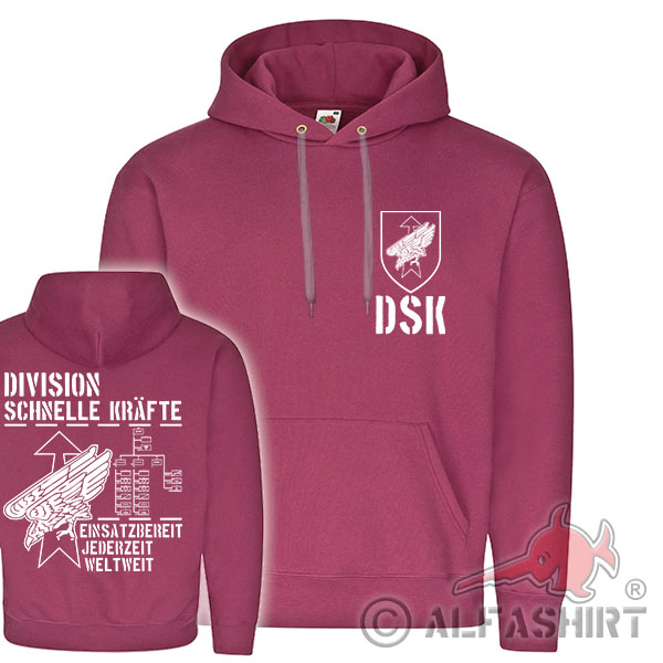 DSK Division Schnelle Kräfte BW Einheit Abzeichen KSK Brigade Hoodie #17938