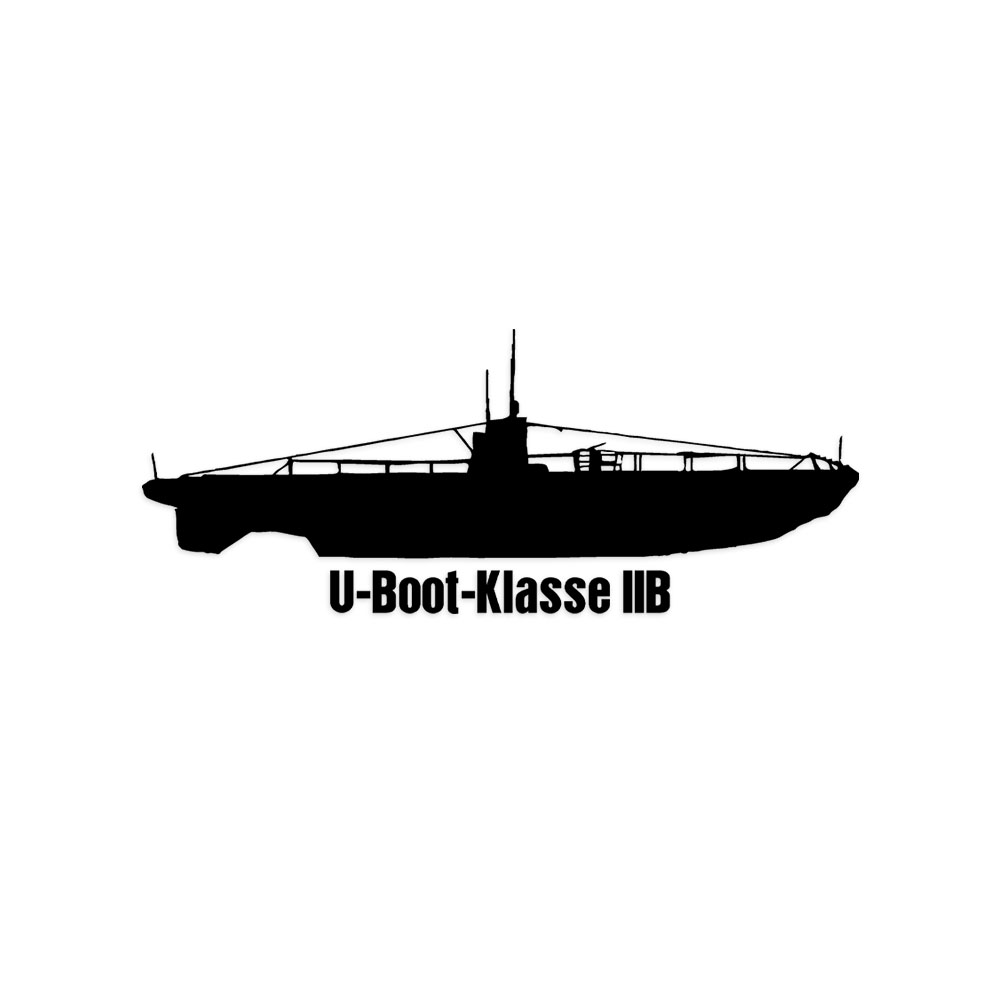 Wandtattoo U-Boot Klasse IIB Schwarzes Meer  30 U-Flottille Flak Kampf U9 #A6204