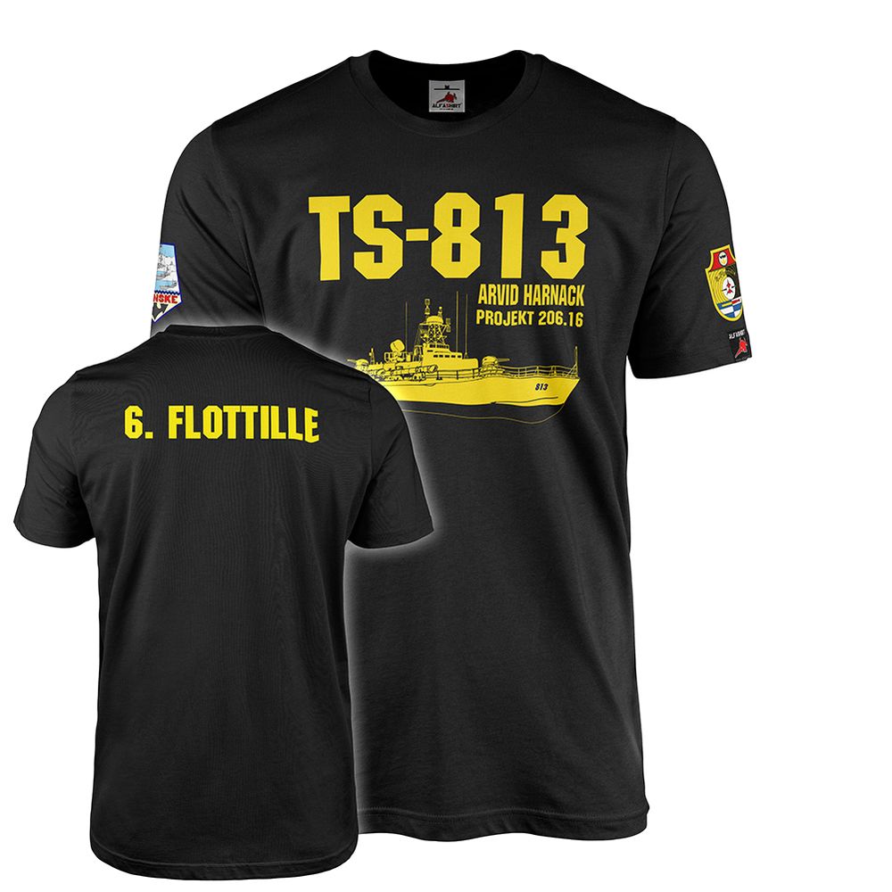 T-Shirt TS 813 Arvid Harnack torpedo boat project 206 NVA #44742