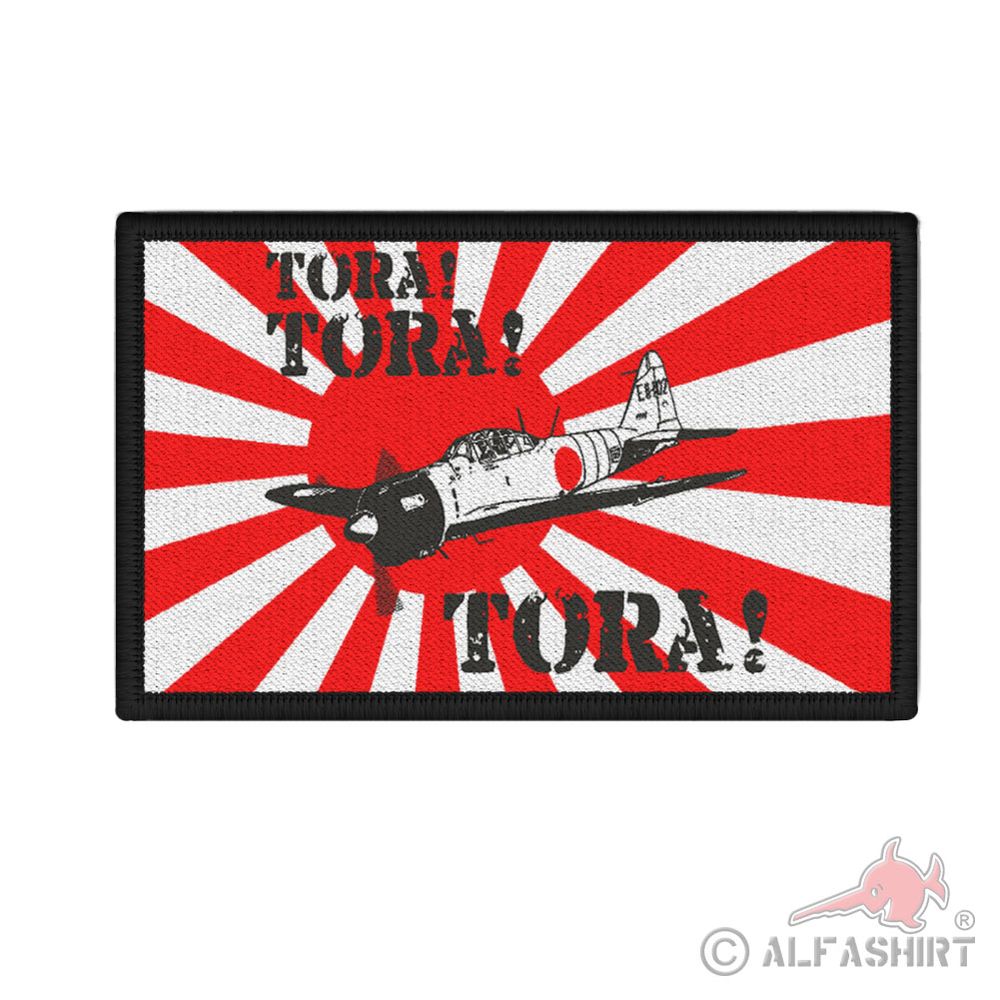 Patch 12x7cm Japan Tora Tora Pearl Harbor USA Torpedo A6M #42484