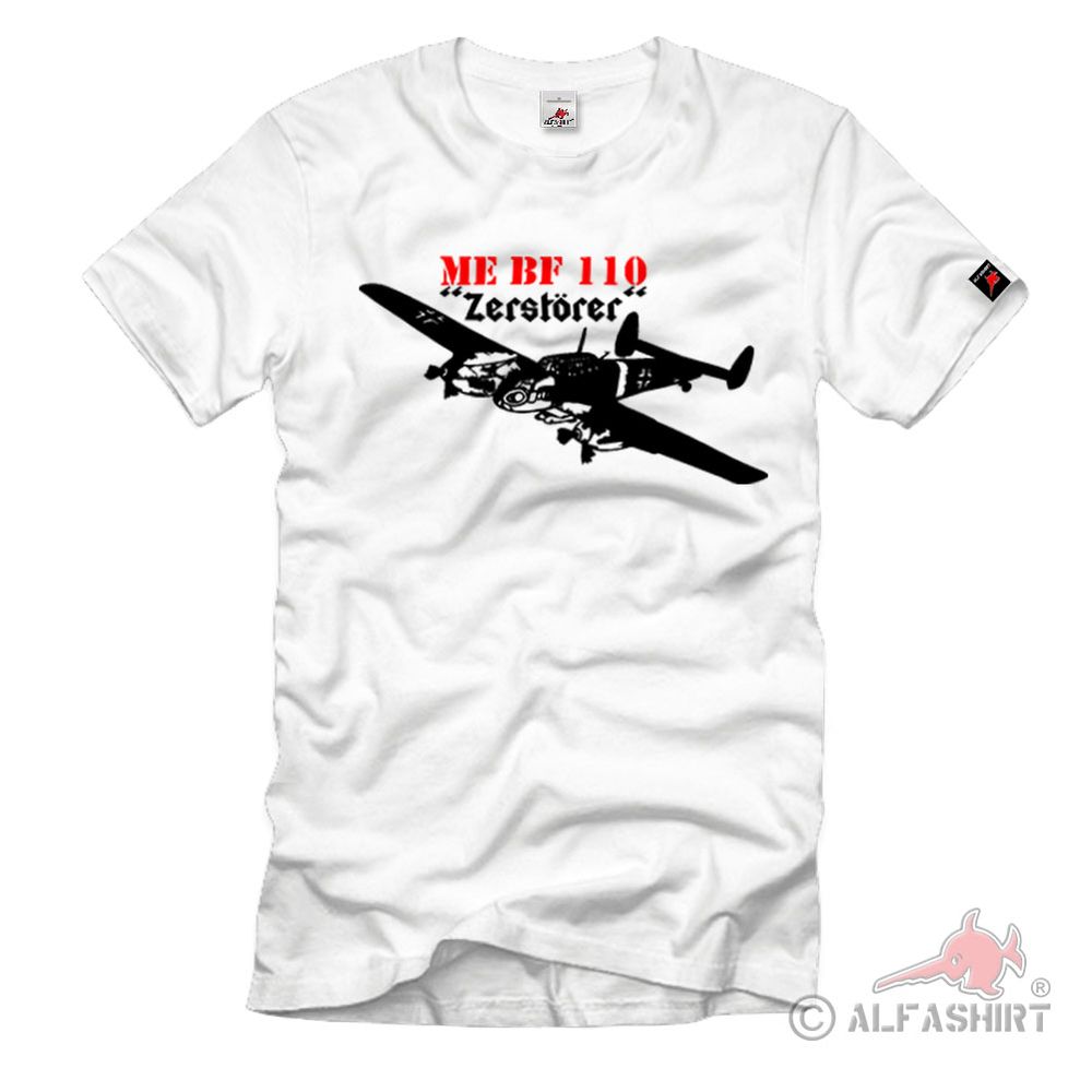ME BF Zerstörer Flugzeug Luftwaffe Mehrzweckkampfflugzeug - T Shirt #1101