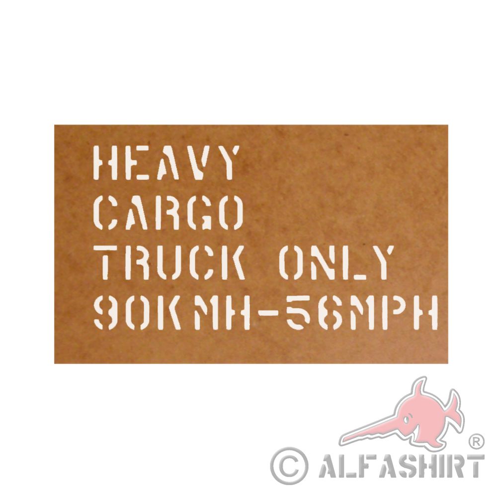 Oil box heavy cargo truck spray stencil lettering truck # 34934