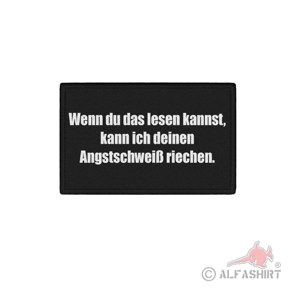 Patch 7,5x4,5 Angstschweiß Spaß Fun#44339