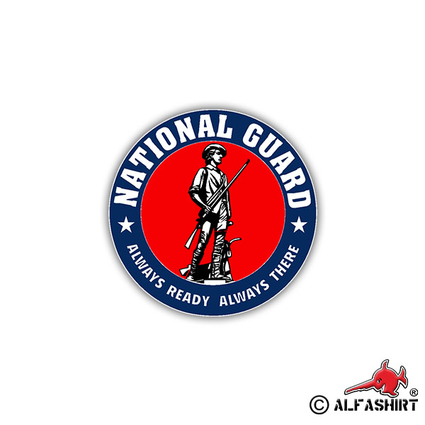 Sticker National Guard USA Military US Army Army Unit 7x7cm A1110