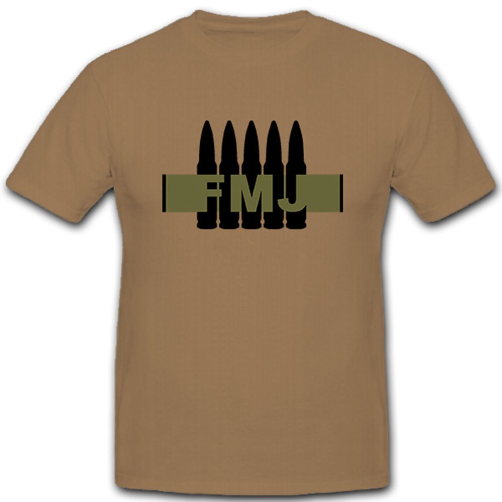 FMJ Full Metal Jacket Vollmantel Geschoss Kalibet 7,62 Munition - T Shirt #5165