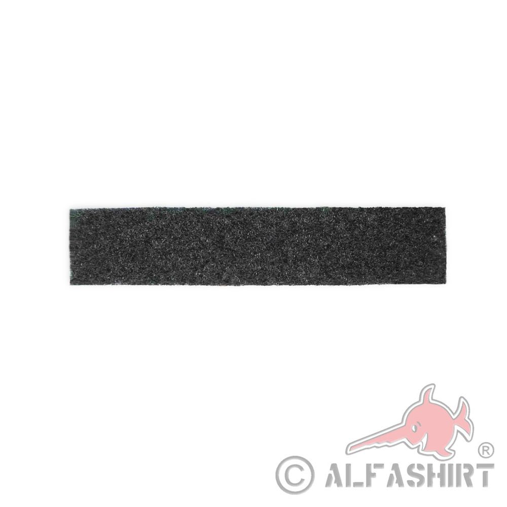Flausch NAMENS-SCHILD Patch 2,5 x 12,5cm schwarz Gegenstück Aufnahme BW#32350