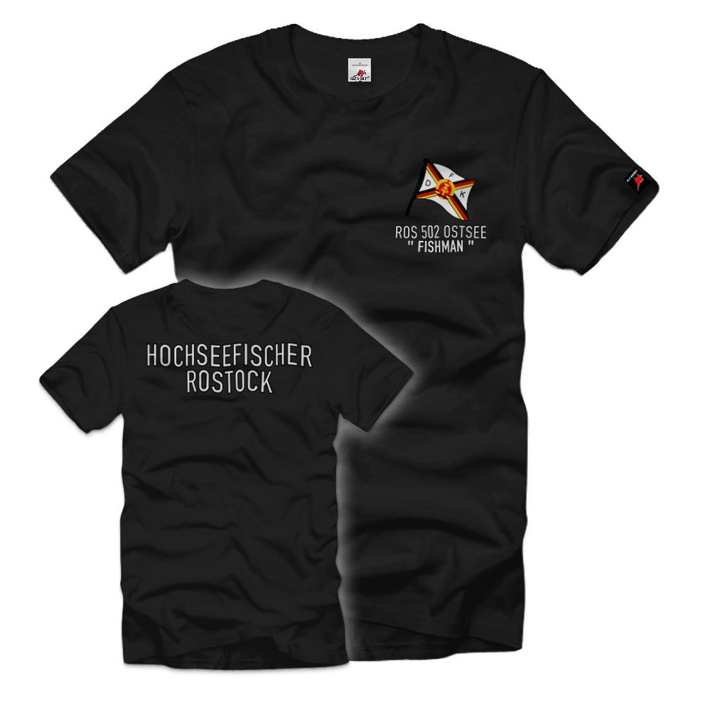 Flagge Fischkombinates Fishman DDR Volksmarine Hochseefischerei T-Shirt#36966