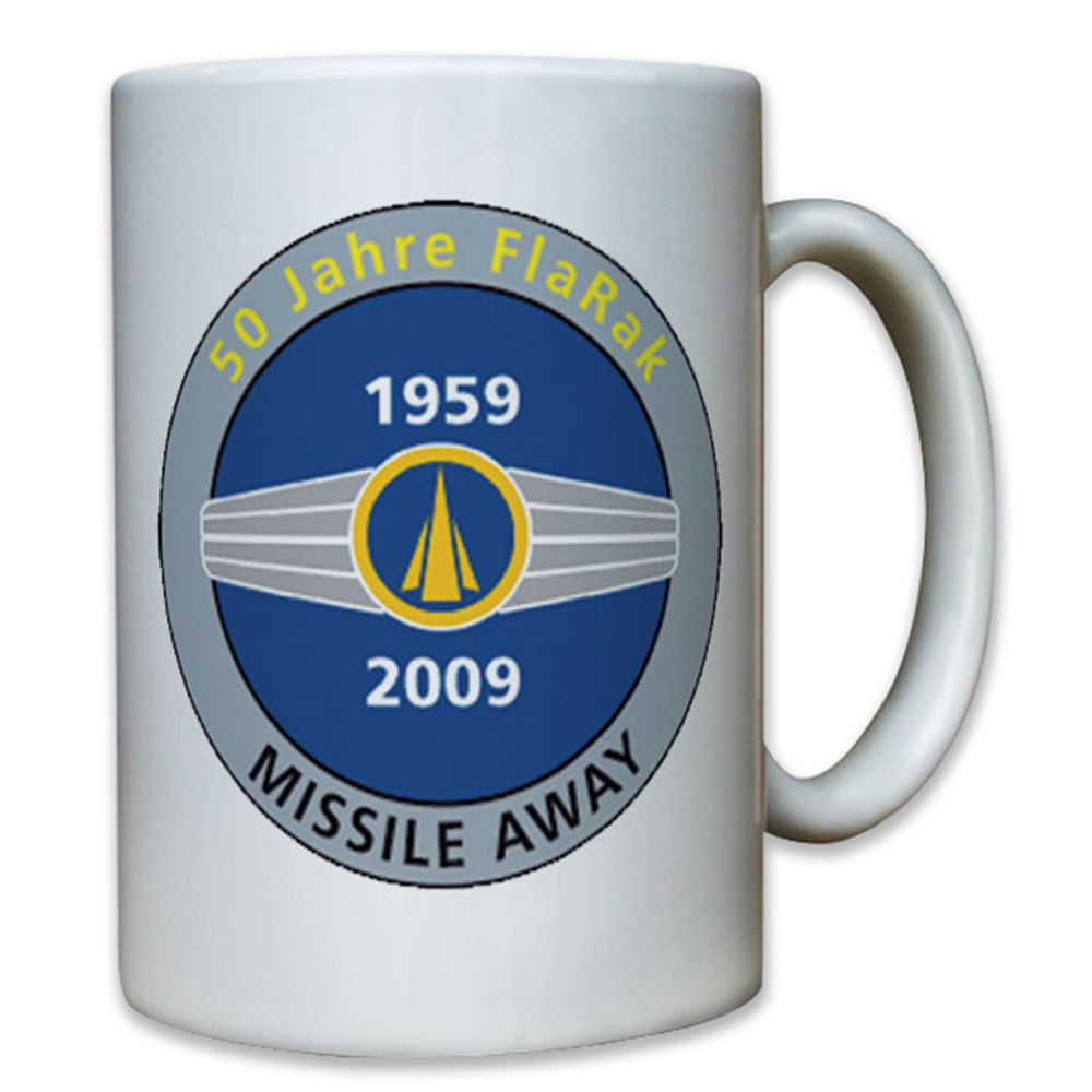 50 Jahre FlaRak Bundeswehr Flugabwehr Raketen Flieger Away - Tasse #8049