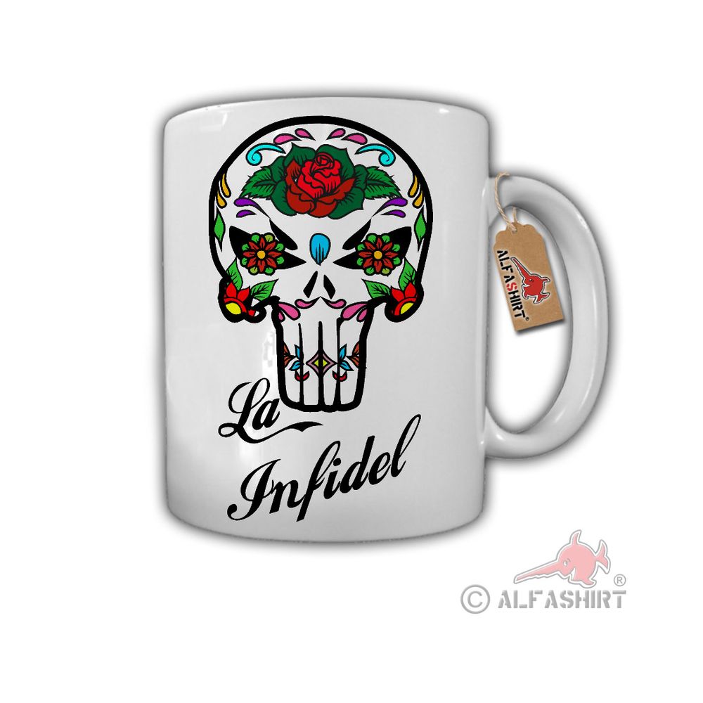 La Infidel Skull Catrina Tacticool Tactical Militär Blumen - Tasse #26872