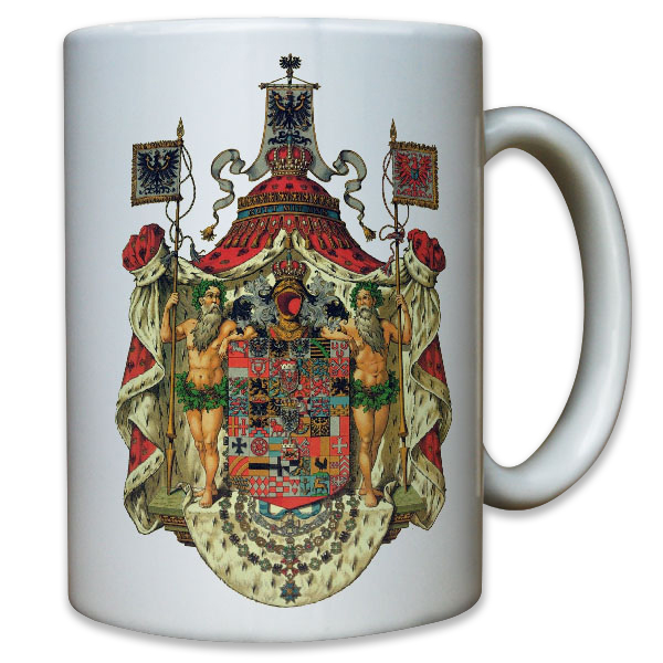 Preußen Kaiser Wilhelm Staat Wappen -Tasse #9525