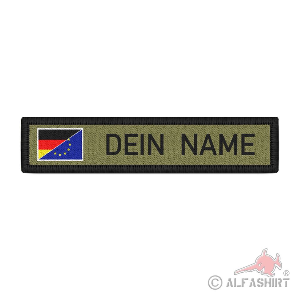Namenschild Patch Deutsch Europa Name Land Flagge Fahne DEU EU Schild#41284