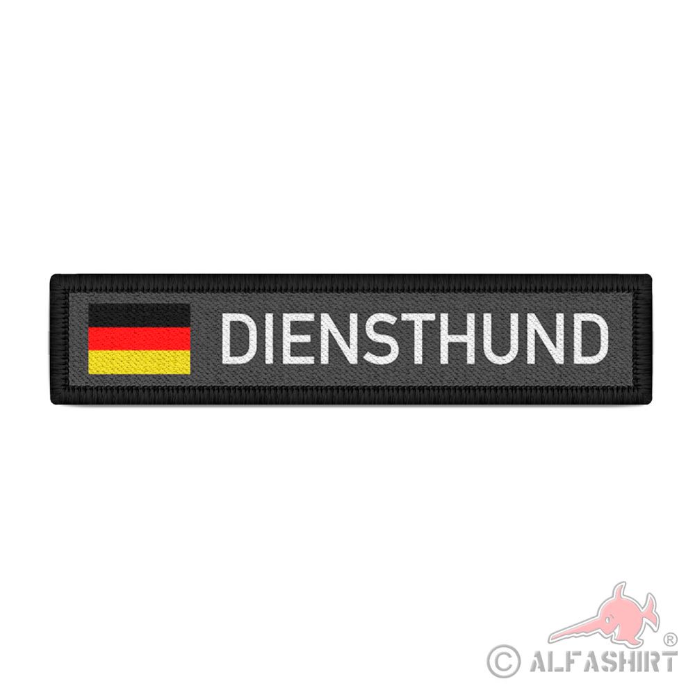 Namenspatch Diensthund  Streifen für Hunde Brust Geschirr Gestell #39790