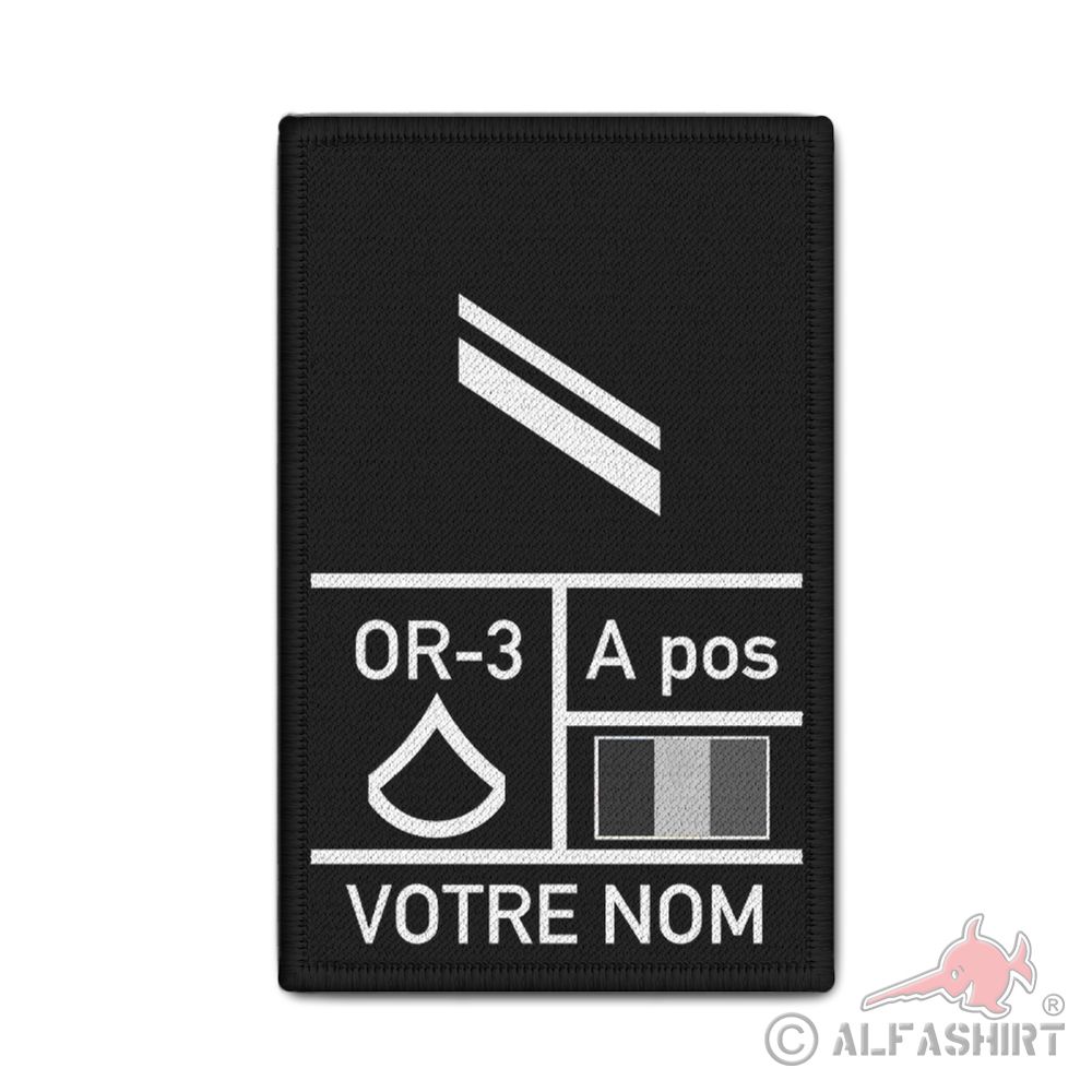 Ecusson personnalisable (veteran)