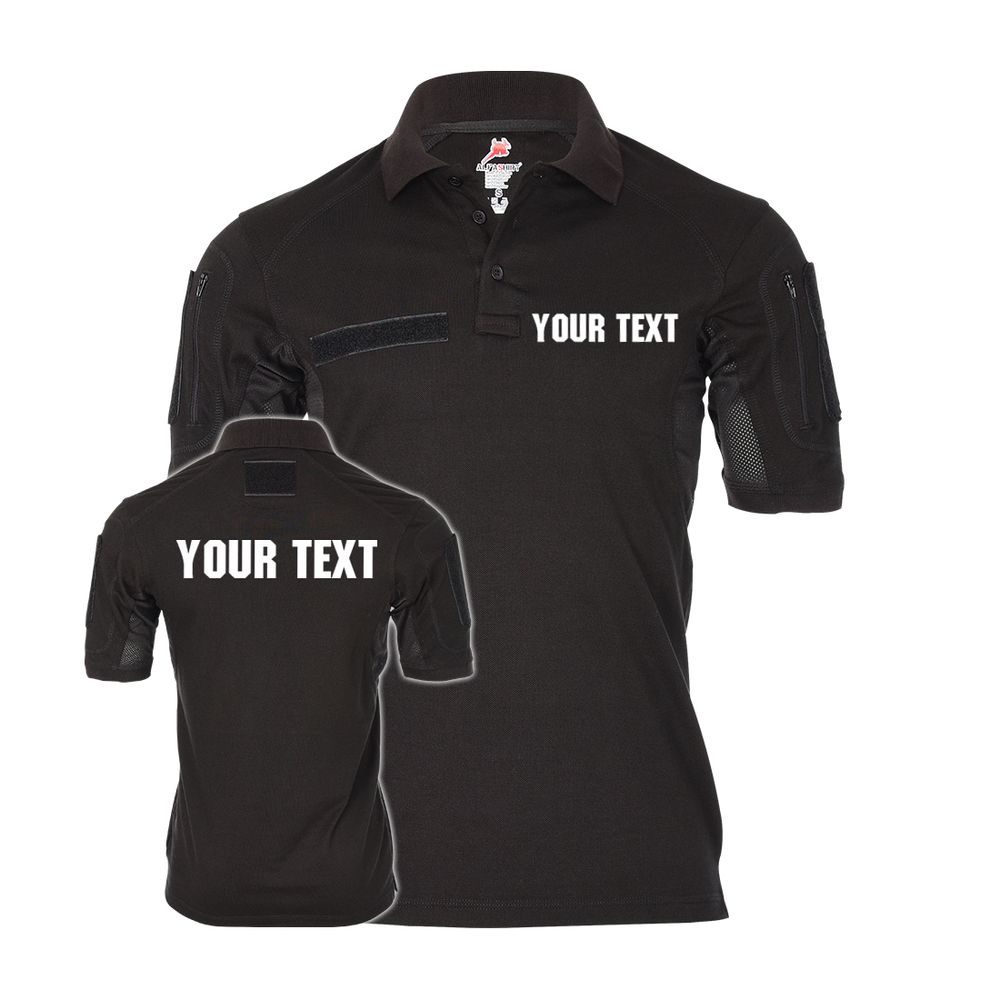 Your Text Tactical Polo personalized customized individual special unit #36503