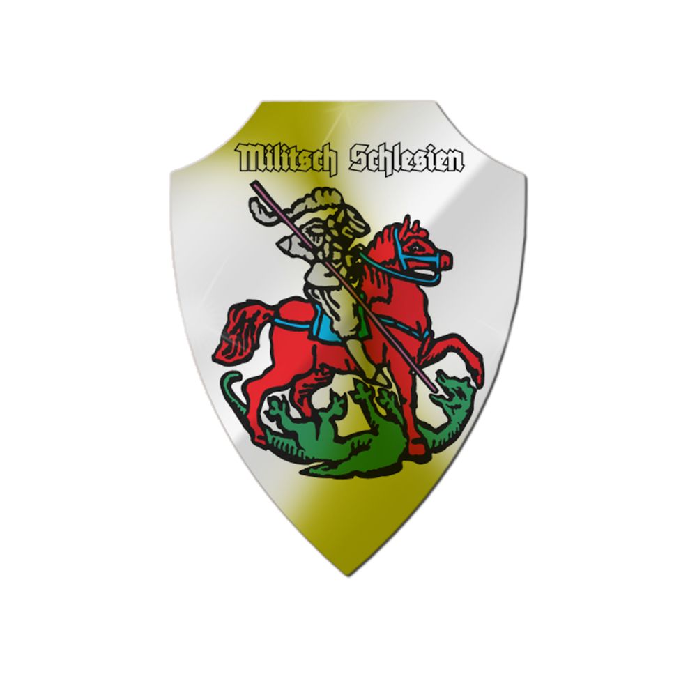 Aluschild Militsch Milicz polnische Stadt Powiat Milicki Woiwodschaft #32570
