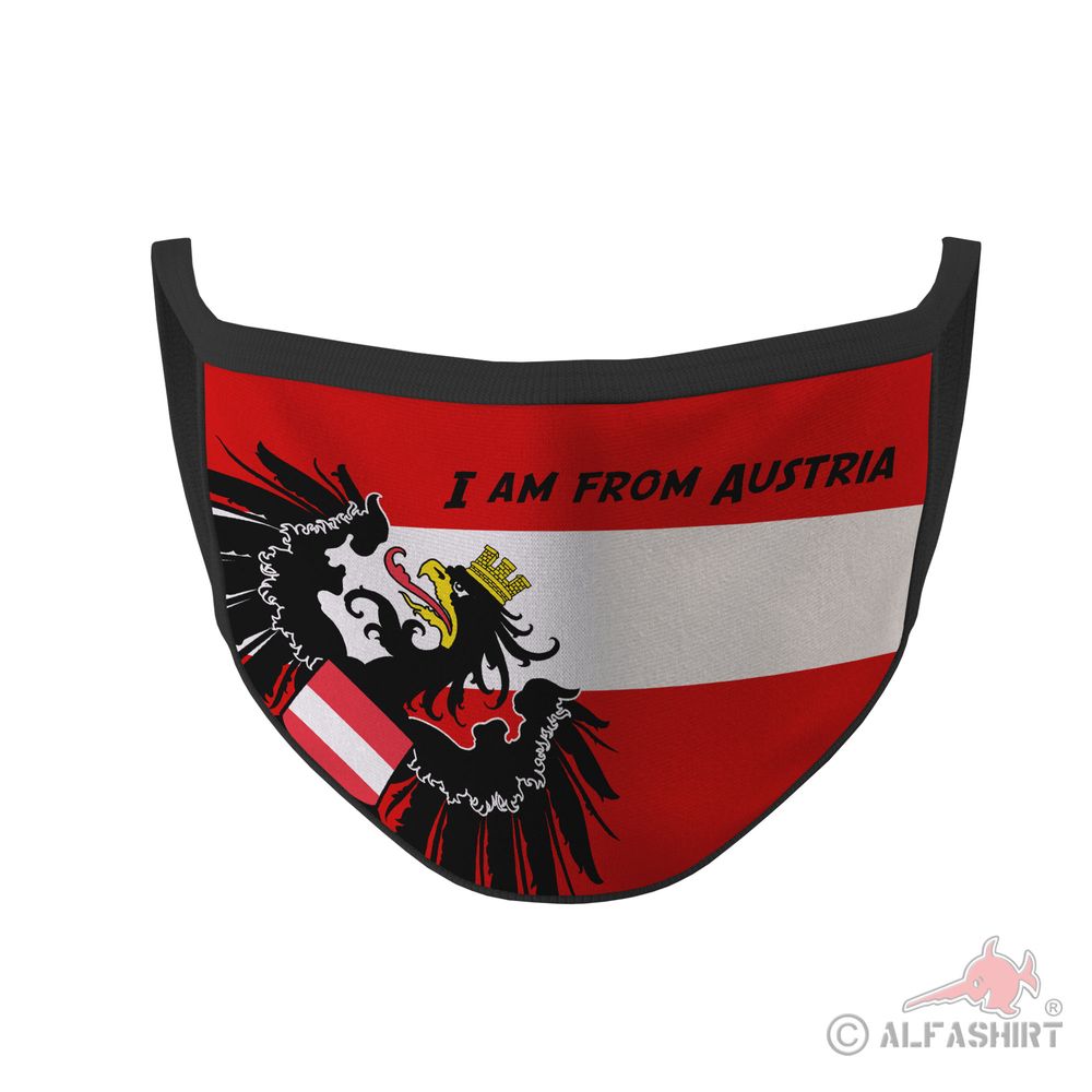 Mouth mask Austria confusion flag flag Austrian face # 35969