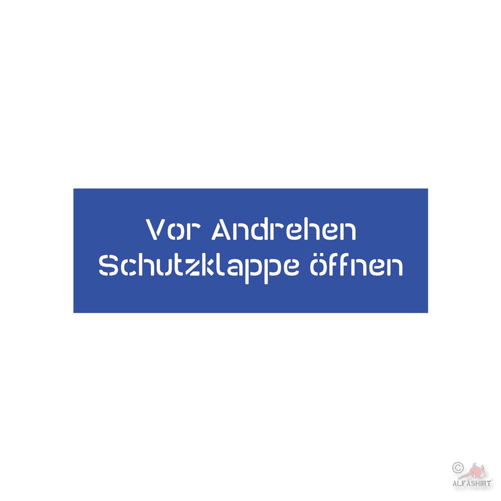 Paint Stencils Stickers Kübelwagen Engine Flap Turn 20x4 cm # A4748