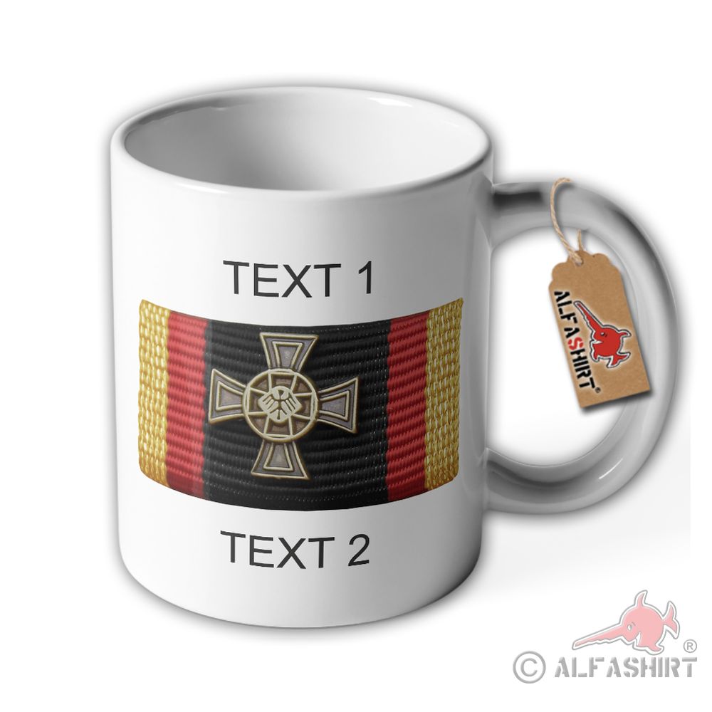 Personalisiert Tasse - Wunschtext Ordensspange Bronze Verhalten #37845
