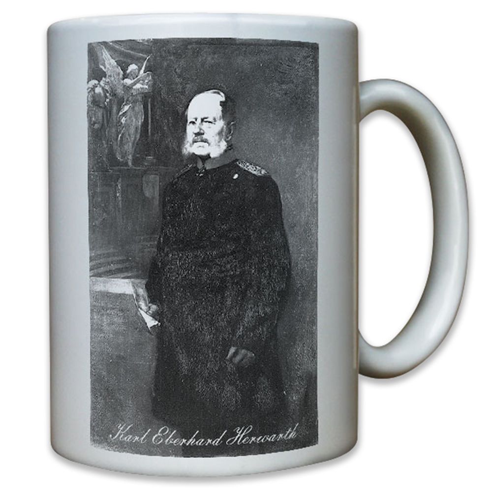 Karl Eberhard Herwarth von Bittenfeld Preußen Portrait - Tasse Becher #10701