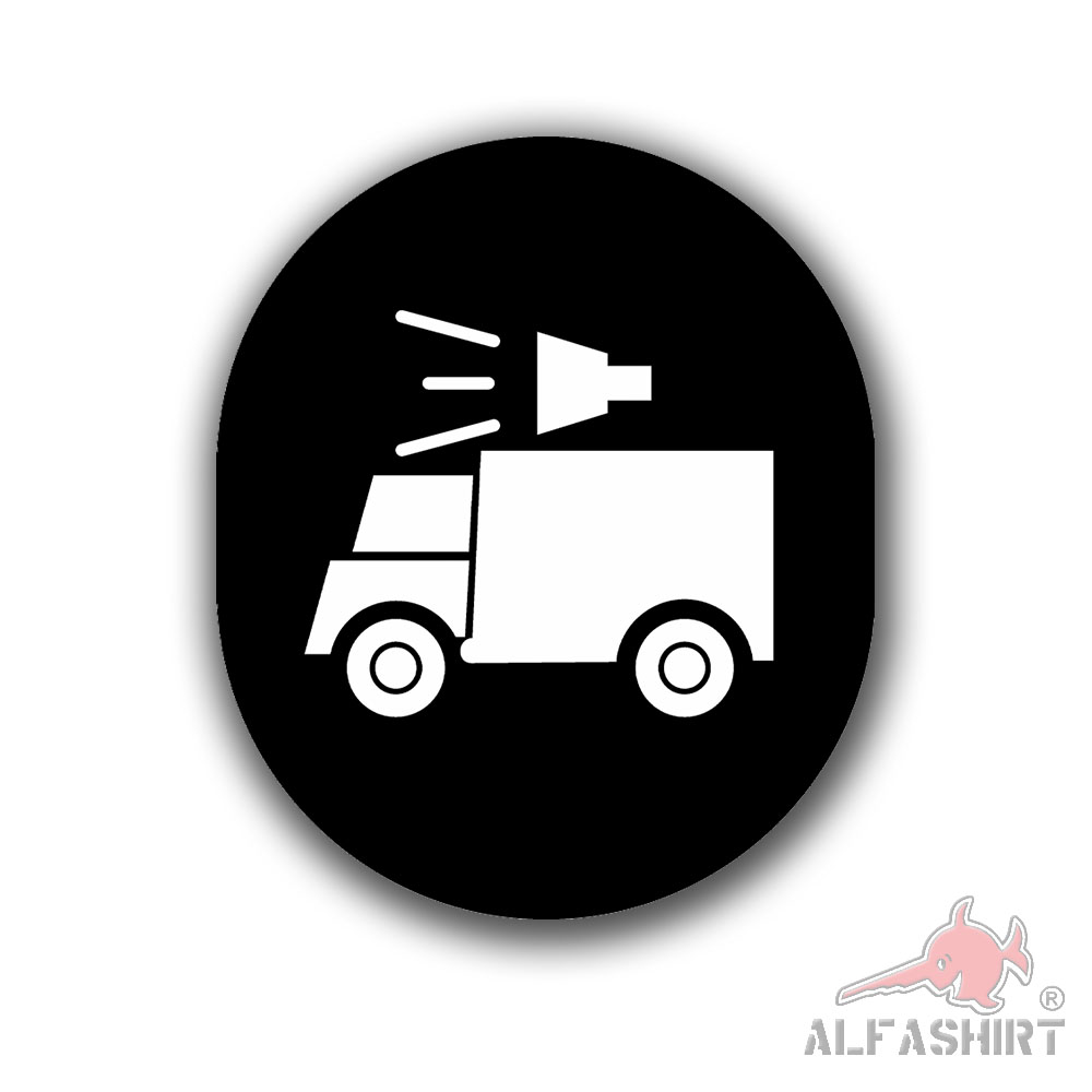 Sticker NVA service career badge 18x15cm playback mechanic #A6327