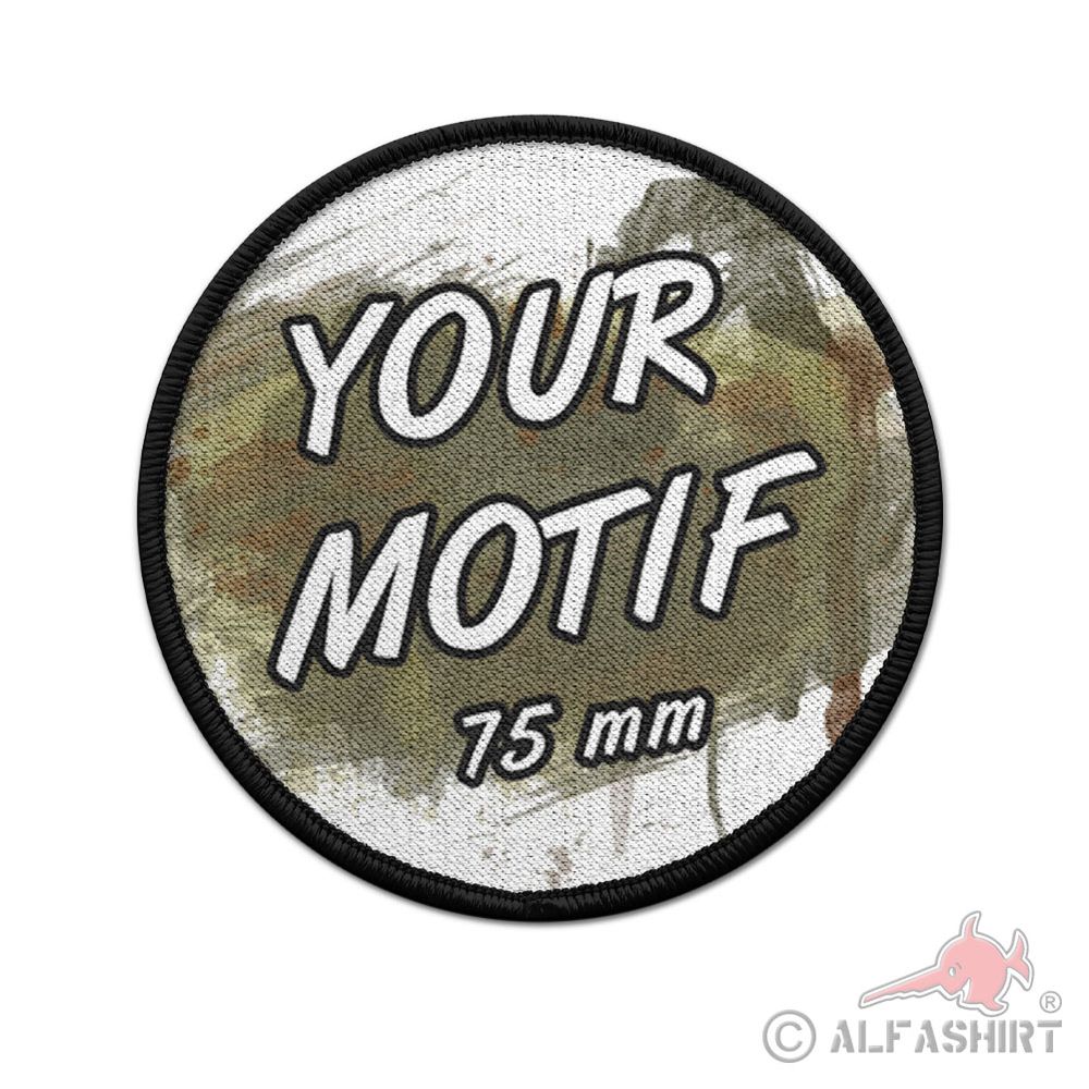Patch 75mm diameter round badge blank for sublimation#42897