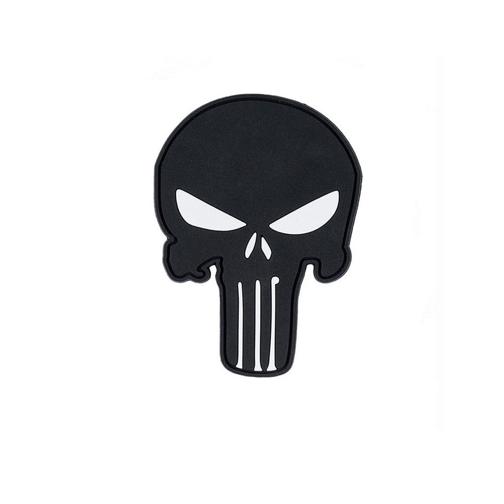 3D Rubber Patch 8.8x6.5cm Infidel Skull Tactical Emblem Symbol #46146
