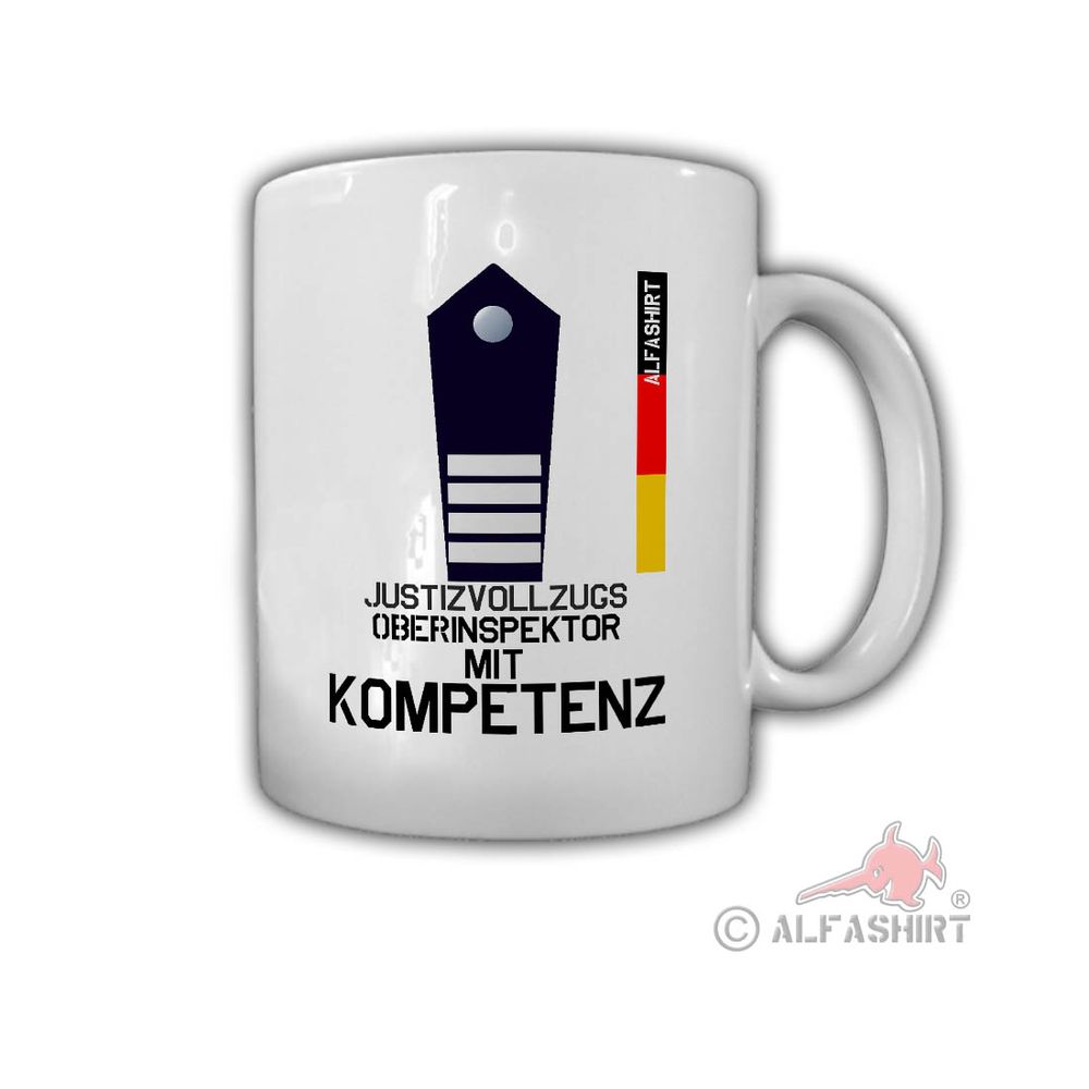 Tasse Justizvollzugsoberinspektor Justiz Wärter Dienstgrad Knast Arbeit #30608