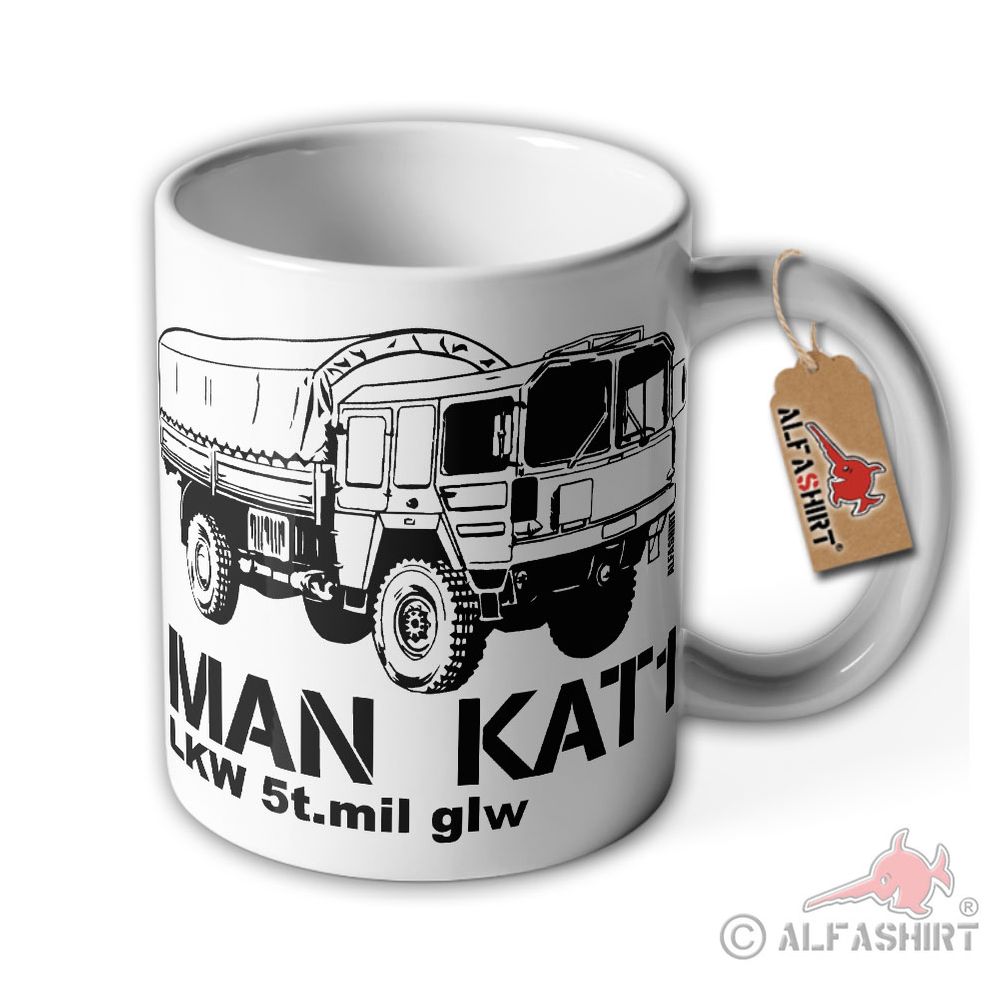 Man Kat Bundeswehr LKW Laster mil glw Lastkraftwagen Zugmaschine Tasse #38660