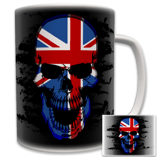 England GB Great Britain Skull Army Army Military Cult Mug Mug Coffee # 6201
