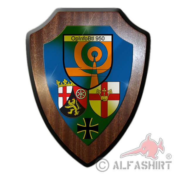 Wappenschild OpInfoBtl 950 Operative Information Koblenz Wappen Badge # 18255