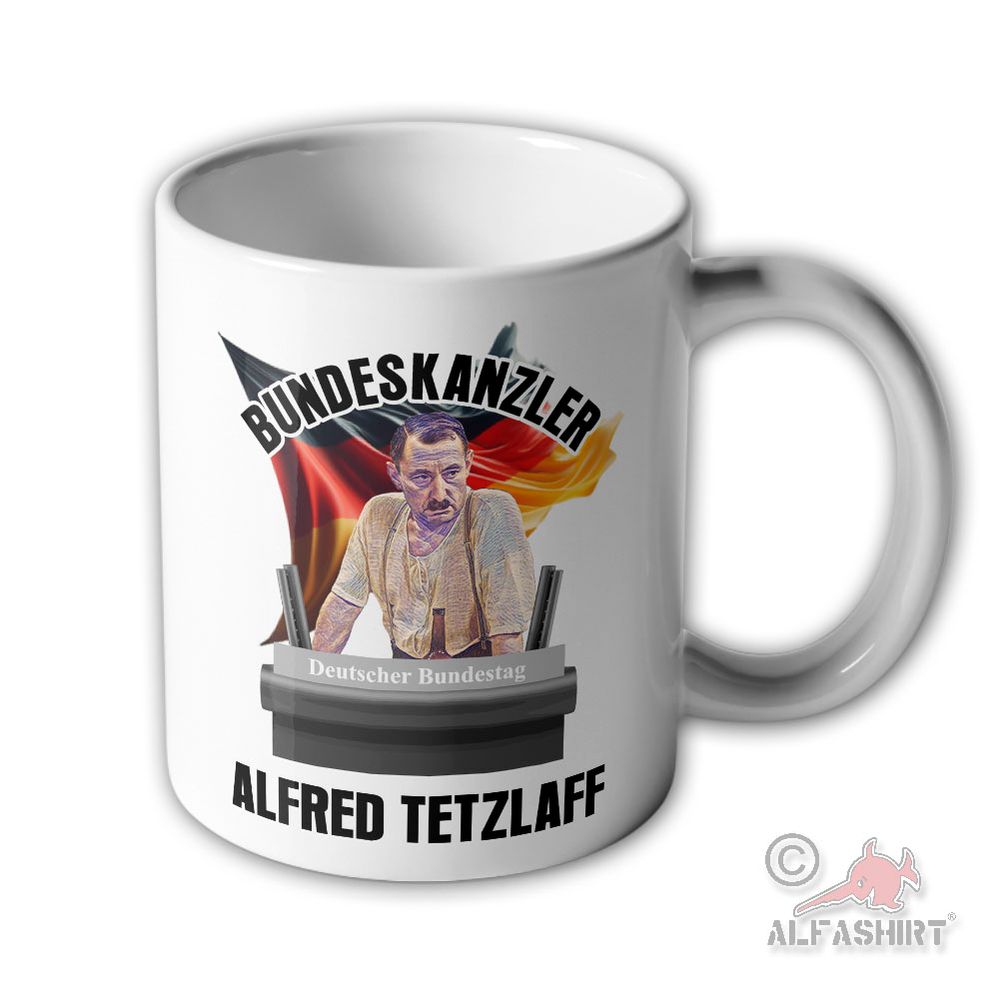 Cup Federal Chancellor Alfred Tetzlaff Chancellor Election Bundestag Humor Mug #45537