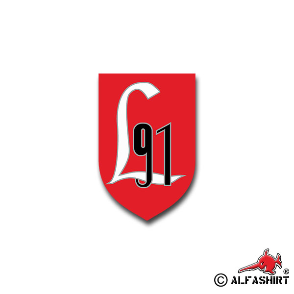 Sticker PzLehrBtl 91 Panzer Lehr Battalion Munster Leo BW 7x5cm A1291