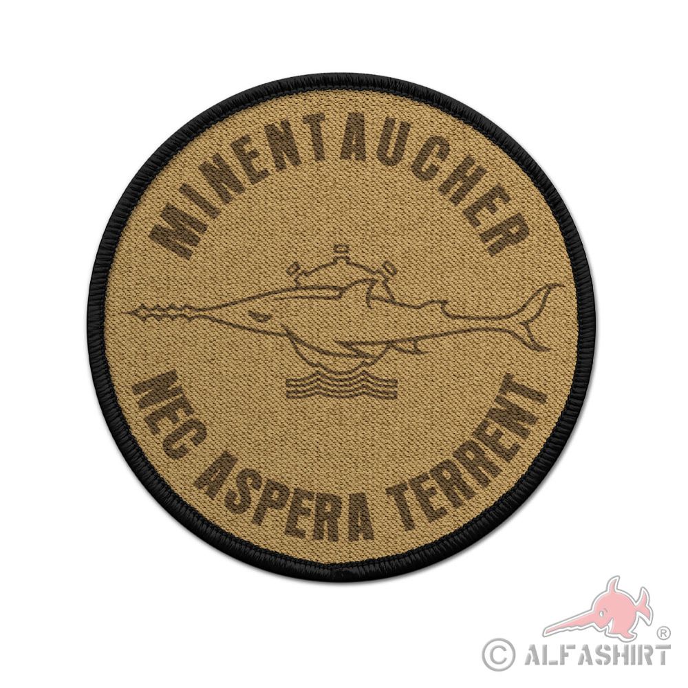 Patch 7,5cm Sägefisch Nec Aspera Terrent Bundeswehr MiTaKp #43974