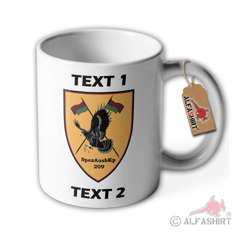 Mug SpezAusbKp 209 request text Bundeswehr Spezialausbildungskompanie # 36329